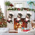 thumbnail image 2 of SLYNSHome Clearance Christmas Stockings with Cute Santa Claus Ornaments,18.5x11Inch Hanging Christmas Stockings Xmas Candy Gift Stocking Bag for Tree Fireplace Home Xmas Decoration Supplies (Santa), 2 of 8