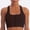 Brown, variant on RKSTN Racerback Sports Bras for Women Zip Front Bralettes for Women Yoga Running Fitness Casual Wear Bra Breathable Beauty Back (Blue ,L)
