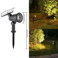 thumbnail image 1 of Focos solares LED de 9 LED para exteriores, luces solares para paisajes, IP65, resistentes al agua, brillo ajustable para jardín, patio, luz cálida, 1 of 8
