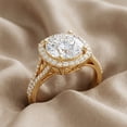 thumbnail image 6 of Rosec Jewels IGI Certified Lab Created Diamond Engagement Ring 5 Carat (E-VS1 Quality) - Diamond Statement Ring with Halo, 14K Yellow Gold, US 10.50, 6 of 9