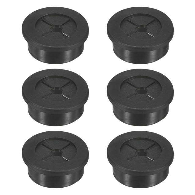 Uxcell 6-Pack Grommets de Goma para Cableado Grommet de Agujero de Escritorio de 30 mm