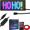 thumbnail image 3 of LED Scrolling Sign 5V 2A Bluetooth USB Control Scrolling Advertising Sign Flexible Car Sign Board Display with 7 Colors Portable Shop Window Message Sign Programmable LED Display, 3 of 10
