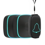 Leyeet Caregiver Pager, Wireless Caregiver Pager Smart Call System, Nurse Calling Alert Patient Help System for Home/Personal Attention Pager 1000+Feet Plugin Receiver, IP55 Waterproof