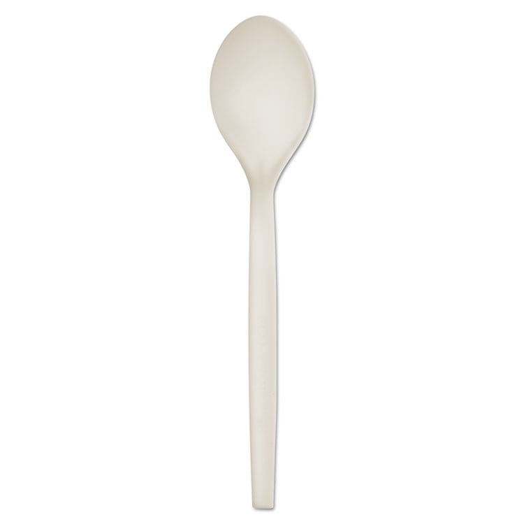 7 in. Plant Starch Spoon - Cream (50/Pack) - Walmart.com
