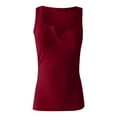 thumbnail image 4 of Idoravan Tank Tops for Women Women Casual Sleeveless V-Neck Loose Solid Pullover Fashion Blouse Tank Tops, 4 of 5