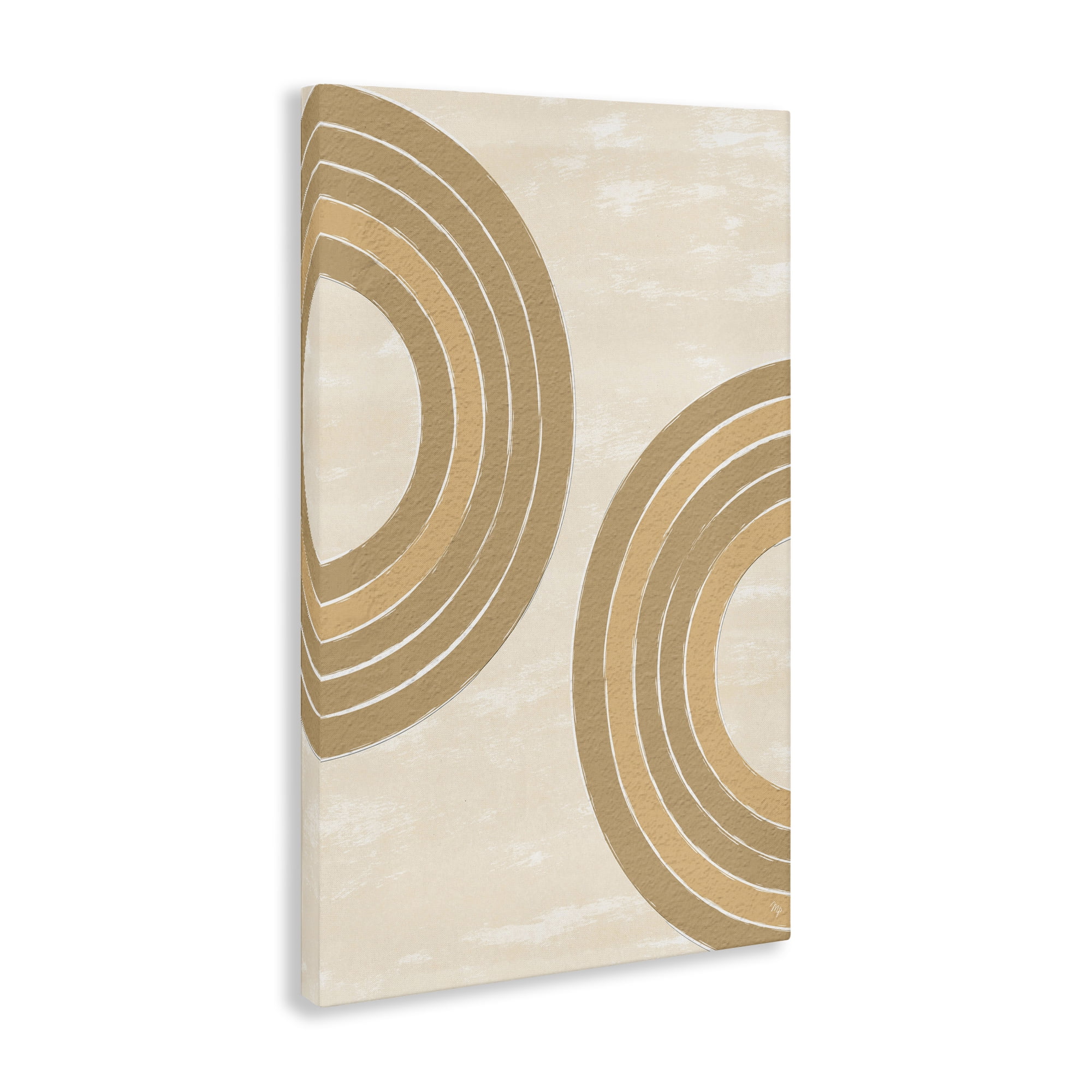 Stupell Industries Neutral Arch Expressions Abstract Painting Gallery Wrapped Canvas Art Print Wall Art, 30 x 45