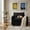 Black, variant on Luxury Oversized Single Lounge Chair, Modular Corduroy Sofa Chair with Pillow, Comfortable Single Seater Sofa, Dark Grey