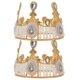 thumbnail image 1 of 2pcs Acrílico Crown Cake Topper Magdalke Topper con embellecimiento de diamantes de imitación, 1 of 8