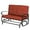 Red, variant on SUNCROWN Outdoor Swing Glider Chair, Patio 2 Seats Loveseat Rocking Chair with Cushions, Steel Frame Furniture-Red