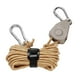 thumbnail image 3 of Colgador de Cuerda de Polea de Trinquete shamjiam Cuerda de viento para tienda Marrón, 3 of 8