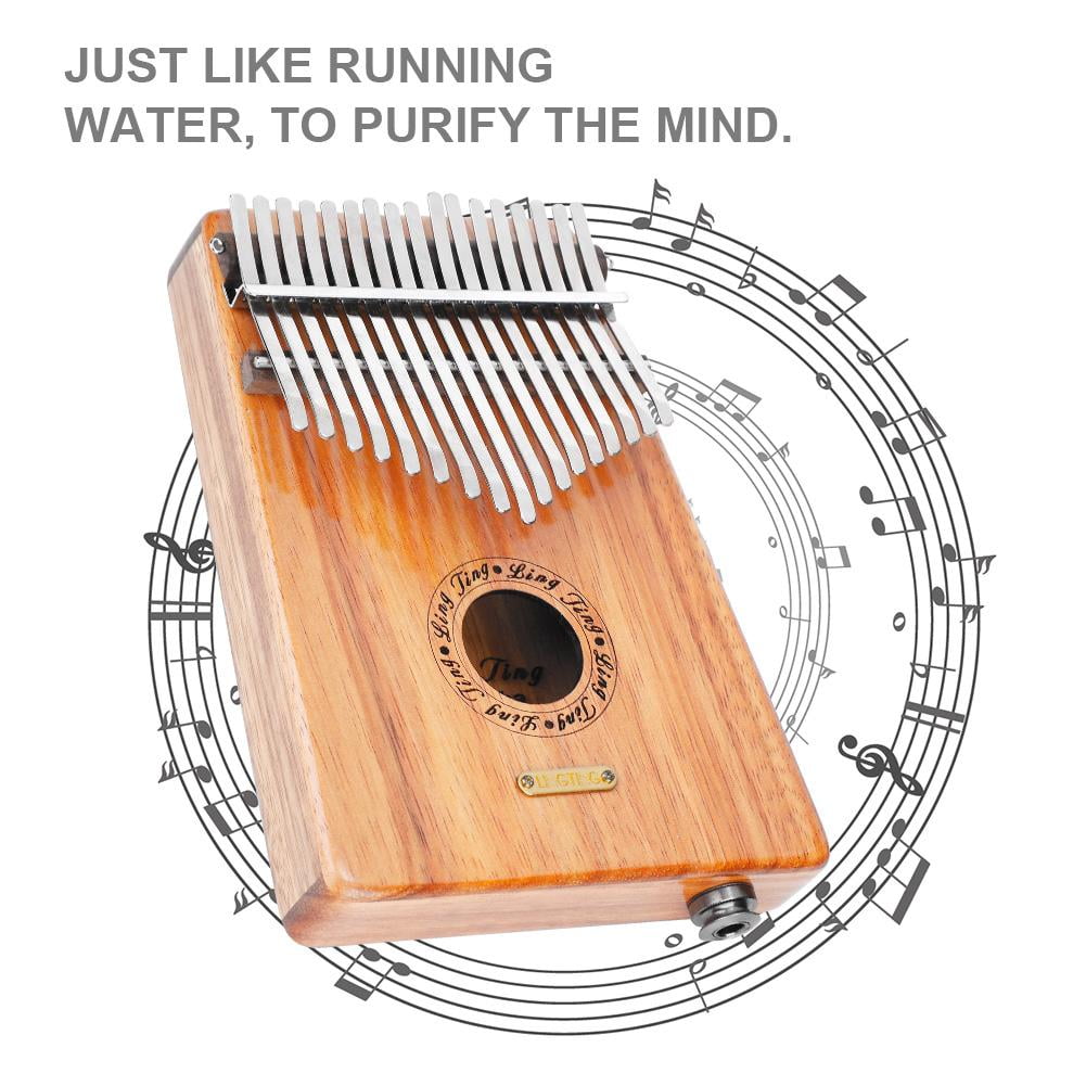 Sonew 17 Key Wooden Kalimba Mbira Thumb Piano Finger Speaker Musical