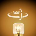 thumbnail image 4 of Oven Light Bulb 15W E14 T22 Pack of 10 Warm White 2700K, 80LM AC 230V Oven Refrigerator, 4 of 5