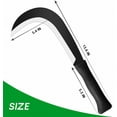 thumbnail image 7 of Billhook Sickle Garden Tools Machete Knife Brush Clearing Sickle Machete with Carbon Steel Blade Sickle Knife Billhook Machete Sickle for Grass, Harvest, Weeding Sickle Machete, 7 of 7