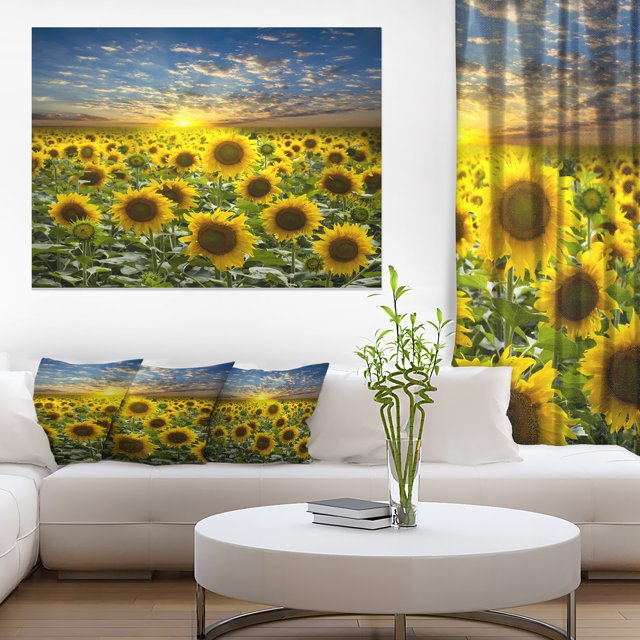 Design Art - Field of Blooming Sunflowers