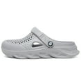 thumbnail image 3 of Hicooer COMFYHOME Oversized Garden Shoes for Men and Women Lightweight & Comfy Stylish Plus-Size Footwear Gray, 3 of 6