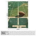 thumbnail image 4 of PRATYUS Football Throw Blanket Throw Kids Rugby Blanket for Bed Sofa Couch American Football Blanket Utra Soft Sports Theme Brown Fuzzy Blanket Room Decor  50x60in, 4 of 6