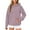 Pink, variant on Erwazi Hoodies for Women Long Sleeve Pullover Top Casual Loose Hooded Sweatshirts with Pockets