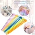 thumbnail image 1 of Aguja de tejer corta, kit de inicio de tejer para niños, 14 piezas de agujas de tejer rectas para niños y adultos principiantes, punto único, colorido (, 1 of 2