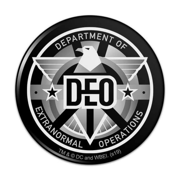 Supergirl TV Series DEO Department of Extranormal Operations Emblem Kitchen Refrigerator Locker Button Magnet