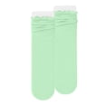 thumbnail image 4 of QSAWXQZ Kids' Ruffle Crew Socks Solid Breathable Mid Calf Socks 6-14Years, 4 of 6