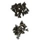 thumbnail image 1 of 100 piezas de filigrana de 16 mm, hueco, de flores, puntas de , fabricación de bricolaje, cobre y negro mezclado Gloria Gorra de cuentas para embarcaciones, 1 of 9