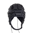 thumbnail image 4 of Rugby Helmet Headguard with Adjustable Strap Ultralight Impact-Resistant Soccer Ski Soft Protective Helmet for Kids Youth-Black,L, 4 of 7