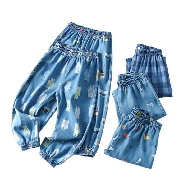 QUDDERR 2-9T Kids Boys Girls Bloomers Pants Printing Joggers Pants Baby Cotton Sweatpants Elastic Waist Pants for Toddler Boys Girls