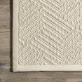 thumbnail image 4 of nuLOOM Natural Textured Suzanne Area Rug, 8' 6" x 11' 6", Cream, 4 of 9