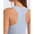 thumbnail image 3 of G4Free Lyocell Racerback Women Workout Tank Tops Ruch Side High Neck Muscle Tops for Gym Athletic Yoga, 3 of 8