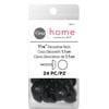 Dritz Home Decorative 7/16" Black Smooth Head Nails, 24 Pack