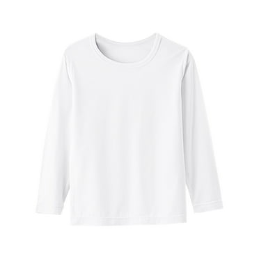 BLVB Toddler Baby Girls Boys Long Sleeve T Shirt Little Kids Fall Crew Neck Tops Casual Basic Tees Layering Shirts 1-15 Years