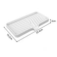 thumbnail image 4 of Silicone Soap Dish Soap Holder Kitchen Sponge Tray Soap Box for Kitchen Sink White L, 4 of 8
