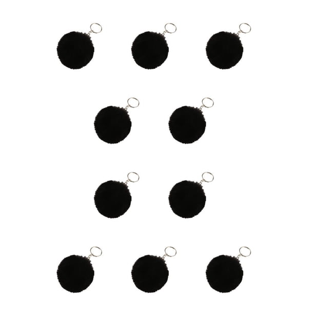 Monstrate Llavero Colgante Cómodo Llaveros Multifuncional Adorable Práctico Multi-colores Llaveros Mujeres Negro 10cm Negro 10cm 10piezas Monstrate CBP347287