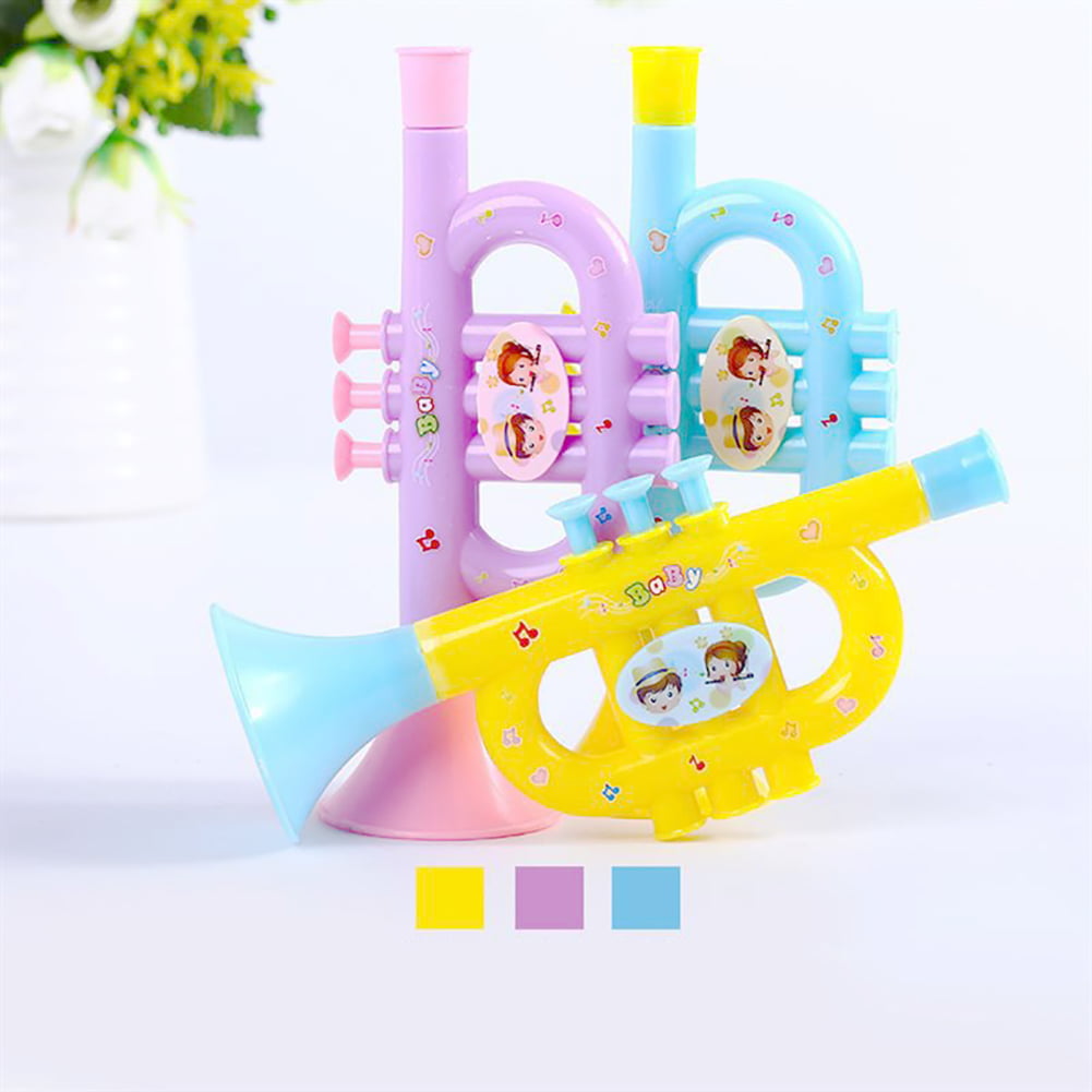 Colorful Trumpet Hooter Baby Kids Musical Instrument Early Education_Toy/C RAS 