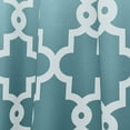 thumbnail image 2 of Exclusive Home Ironwork Sateen Woven Room Darkening Blackout Grommet Top Patio Curtain Panel, 108"x84", Teal, 2 of 9