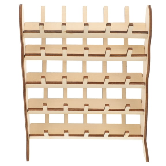 BRAN Thread Rack 20 Spool Natural Wood Thread Rack