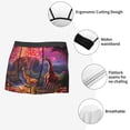 thumbnail image 3 of Balery Lantern Giraffes Magical Forest Calzoncillos bóxer para hombre, ropa interior de algodón suave y transpirable con cinturilla de nailon-Medium, 3 of 5