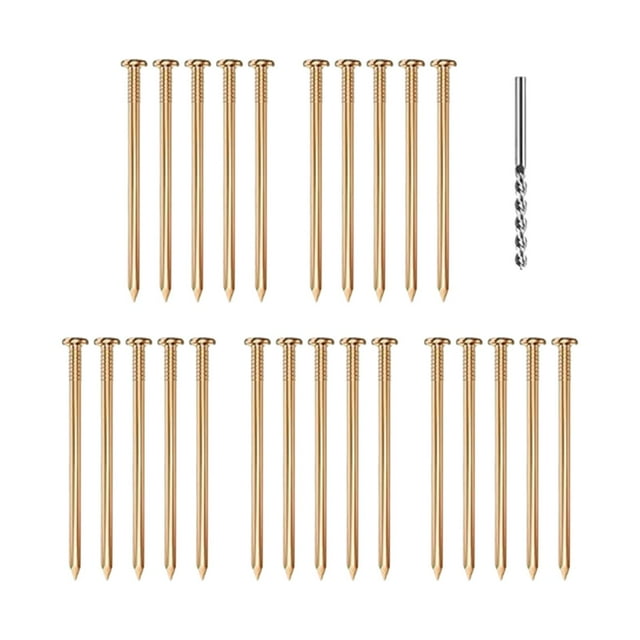 Siruishop Copper Nails Copper Tree Stump Nails for Trees Stumps Slating Roofing 26pcs
