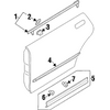 Genuine OE Mitsubishi Belt Weather-Strip Clip - MR236468