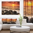thumbnail image 1 of Bright Sunset over Rocky Shore, 1 of 3