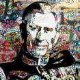 thumbnail image 4 of Stephen Chambers 12x12 Black Modern Wood Framed Wall Art Titled - King Charles Graffiti, 4 of 6