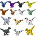 thumbnail image 2 of 10 piezas de bloques de construcción de dinosaurios World Chase Tyrannosaurus Rex Triceratops Stegosaurus figuras de acción accesorios de juguete para niños, 2 of 5