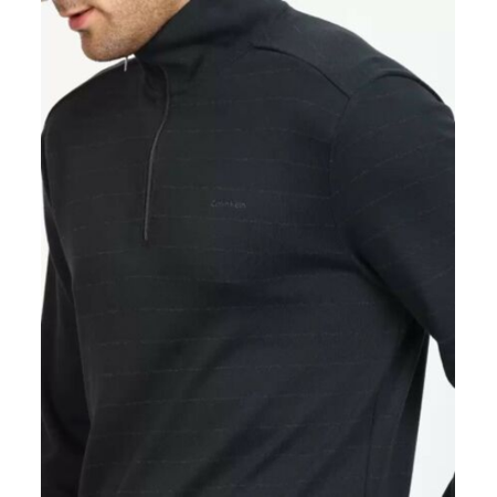 Calvin Klein Full Sleeve Striped Men Sweatshirt,Sky Cap Blue,Sz L