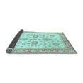 thumbnail image 2 of Ahgly Company Indoor Round Oriental Light Blue Traditional Area Rugs, 8' Round, 2 of 4