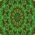 thumbnail image 1 of Ahgly Company Indoor Square Patterned Dark Forest Green Area Rugs, 8' Square, 1 of 6