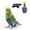 Purple, variant on Bird Outdoor Training Harness and Leash for Parrots, Adjustable Flight Suit, Escape-Proof Aviary Gear for Small Birds