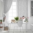 thumbnail image 5 of Fsddascl Grey Christmas Blackout Curtains for Bedroom/Living Room, Thermal Insulated Kitchen Curtains, Snowman Snowflake Xmas Tree Ball Elk Grommet Darkening Window Treatment Drapes 52"x63"x2, 5 of 6