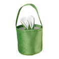 thumbnail image 3 of Cesta con orejas de conejo, suministros reutilizables para fiestas, cestas de compras escolares para niños, decoración del hogar, cesta de huevos de Verde Soledad Canasta de Pascua, 3 of 10