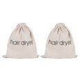 thumbnail image 4 of Bolsas de secador de pelo Paquete de 2 bolsas de almacenamiento de herramientas para el cabello con cordón para viajes, 4 of 7