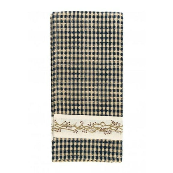 Mr. MJs Trading AG-30296S-4 Tea Towels, Berryvine Navy - Set of 4